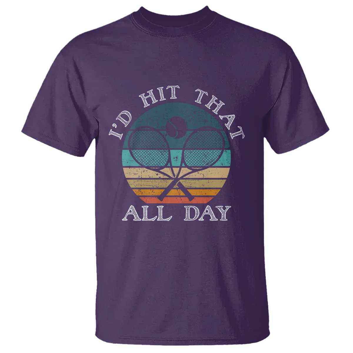Id Hit That All Day T Shirt Funny Tennis Player Gift - Wonder Print Shop