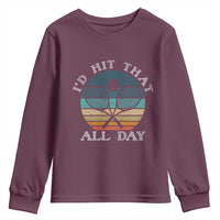 Id Hit That All Day Youth Sweatshirt Funny Tennis Player Gift - Wonder Print Shop