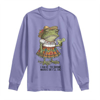 Funny Cinco De Mayo Frog Long Sleeve Shirt I Have To Drink Margs