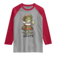 Funny Cinco De Mayo Frog Raglan Shirt I Have To Drink Margs
