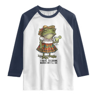 Funny Cinco De Mayo Frog Raglan Shirt I Have To Drink Margs
