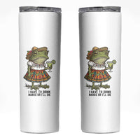Funny Cinco De Mayo Frog Skinny Tumbler I Have To Drink Margs