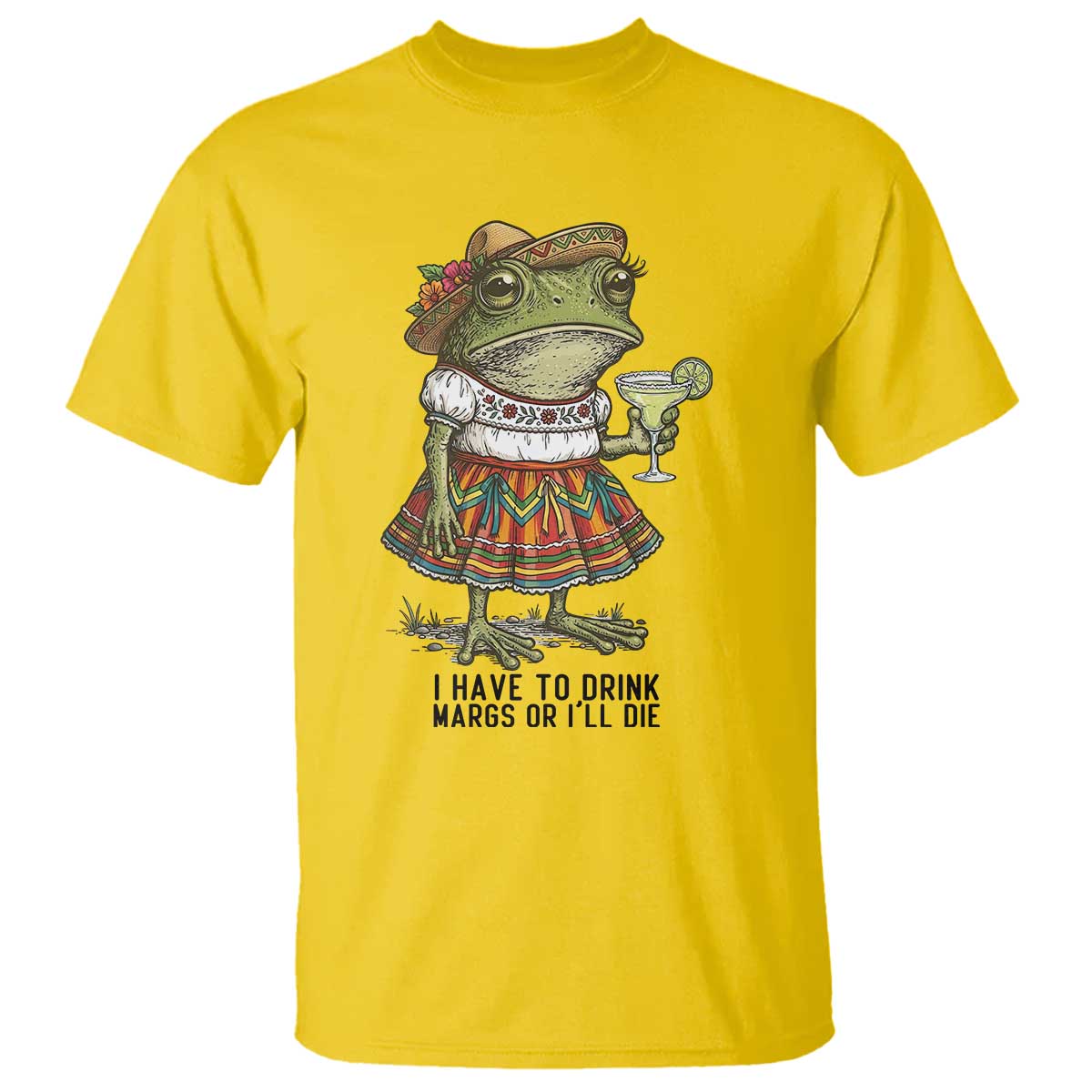 Funny Cinco De Mayo Frog T Shirt I Have To Drink Margs