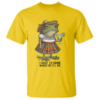 Funny Cinco De Mayo Frog T Shirt I Have To Drink Margs