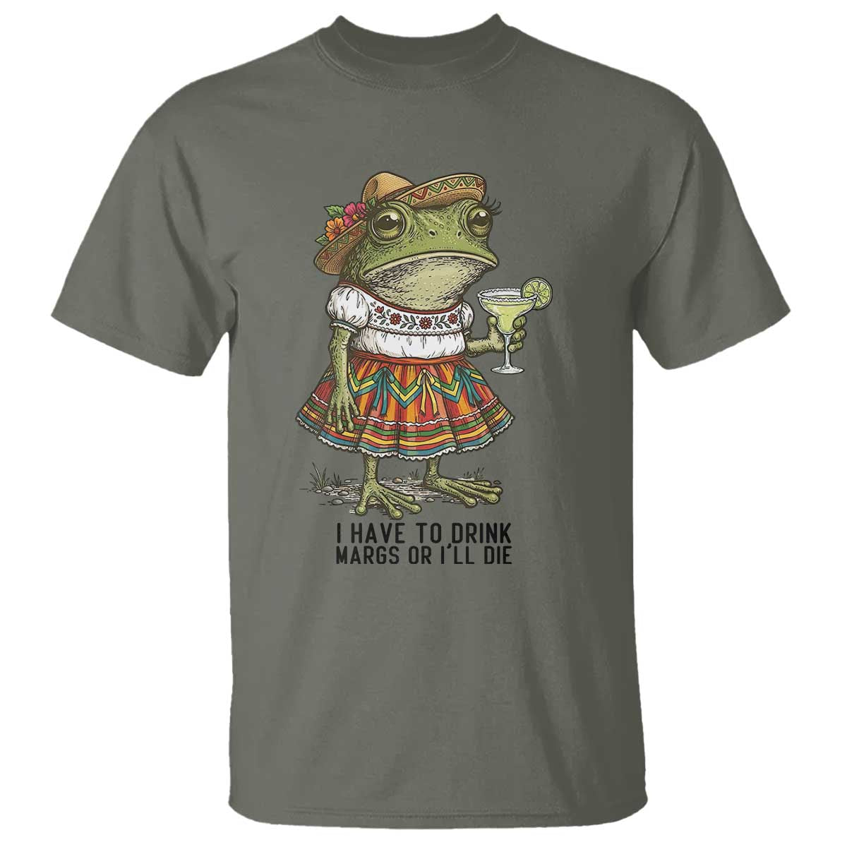 Funny Cinco De Mayo Frog T Shirt I Have To Drink Margs