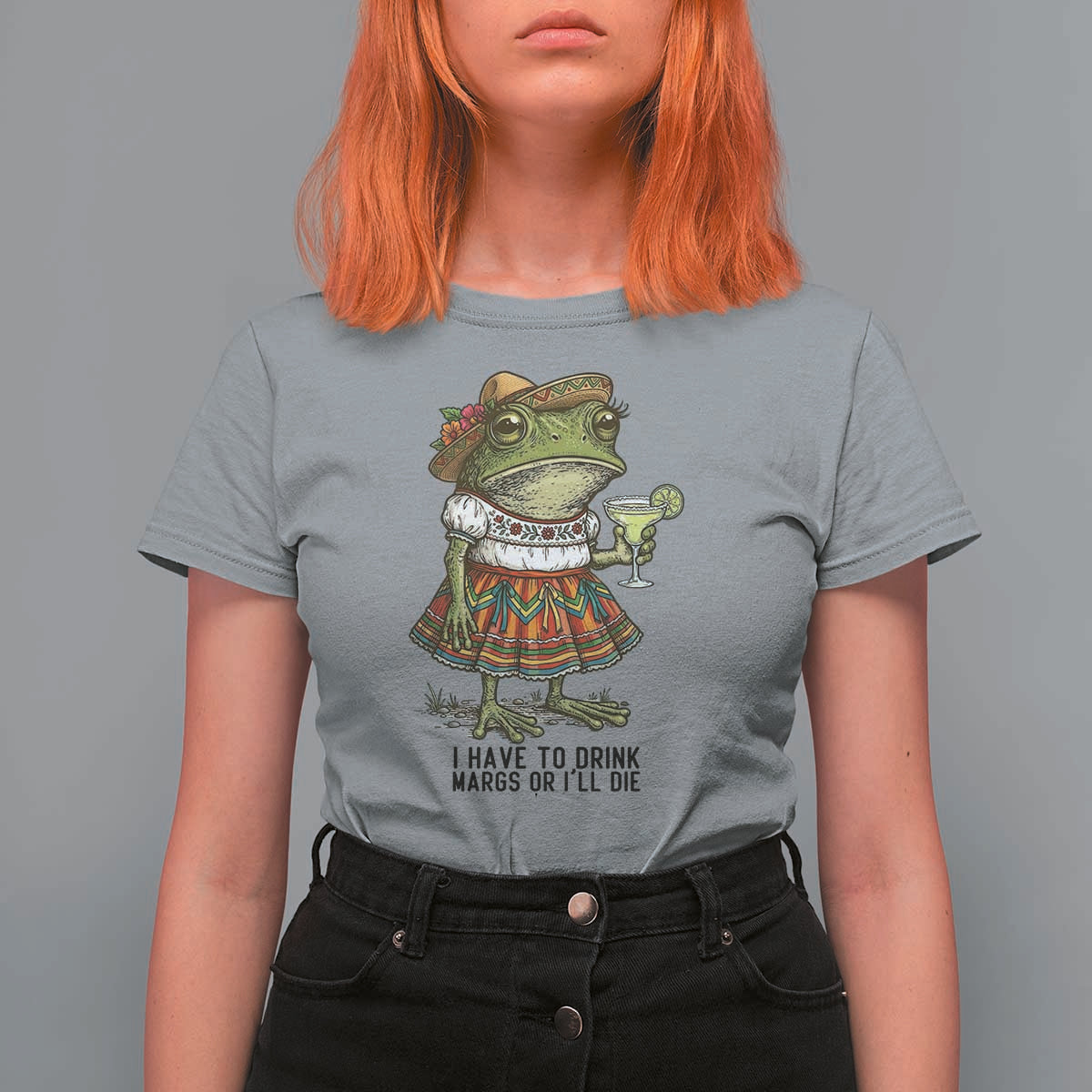 Funny Cinco De Mayo Frog T Shirt For Women I Have To Drink Margs