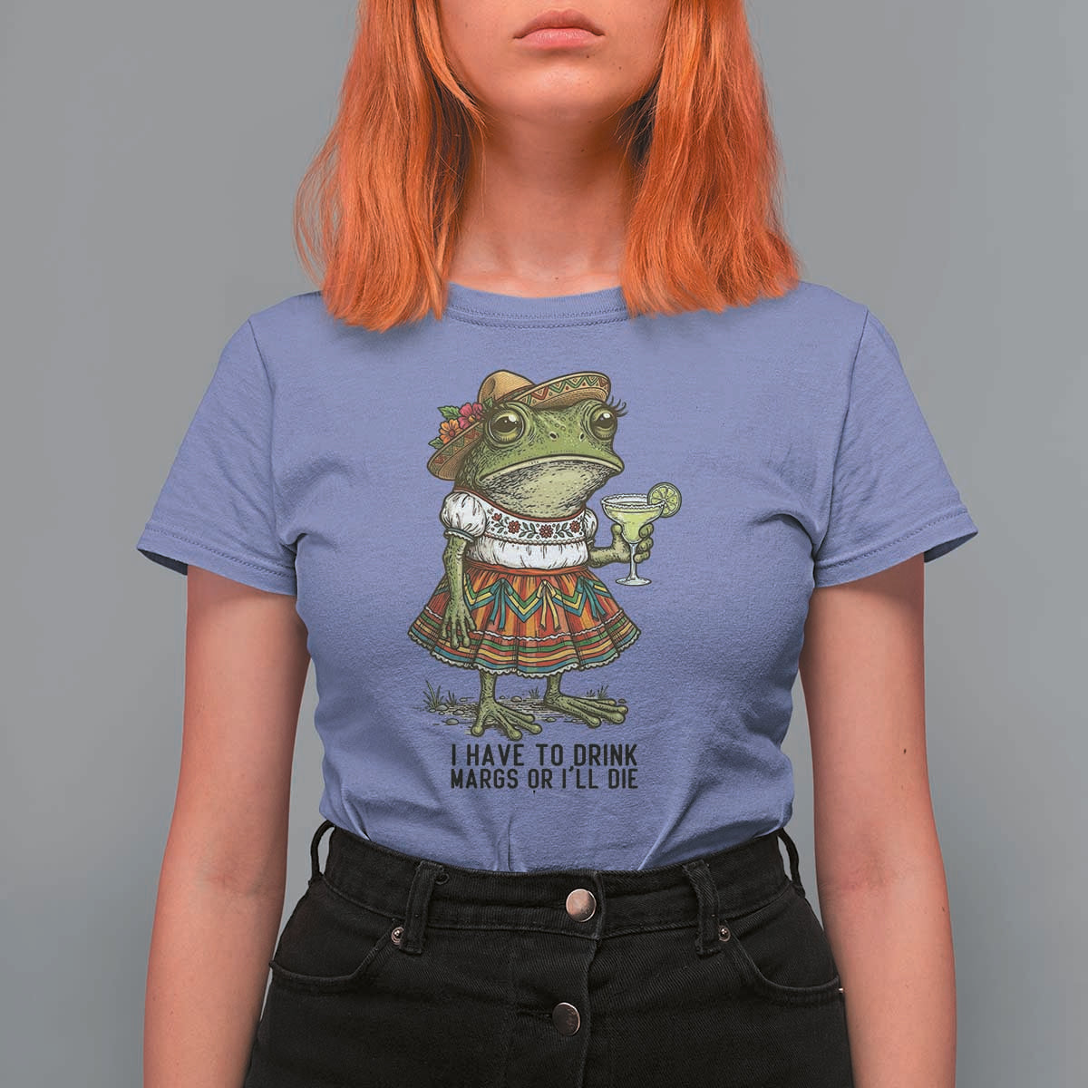 Funny Cinco De Mayo Frog T Shirt For Women I Have To Drink Margs