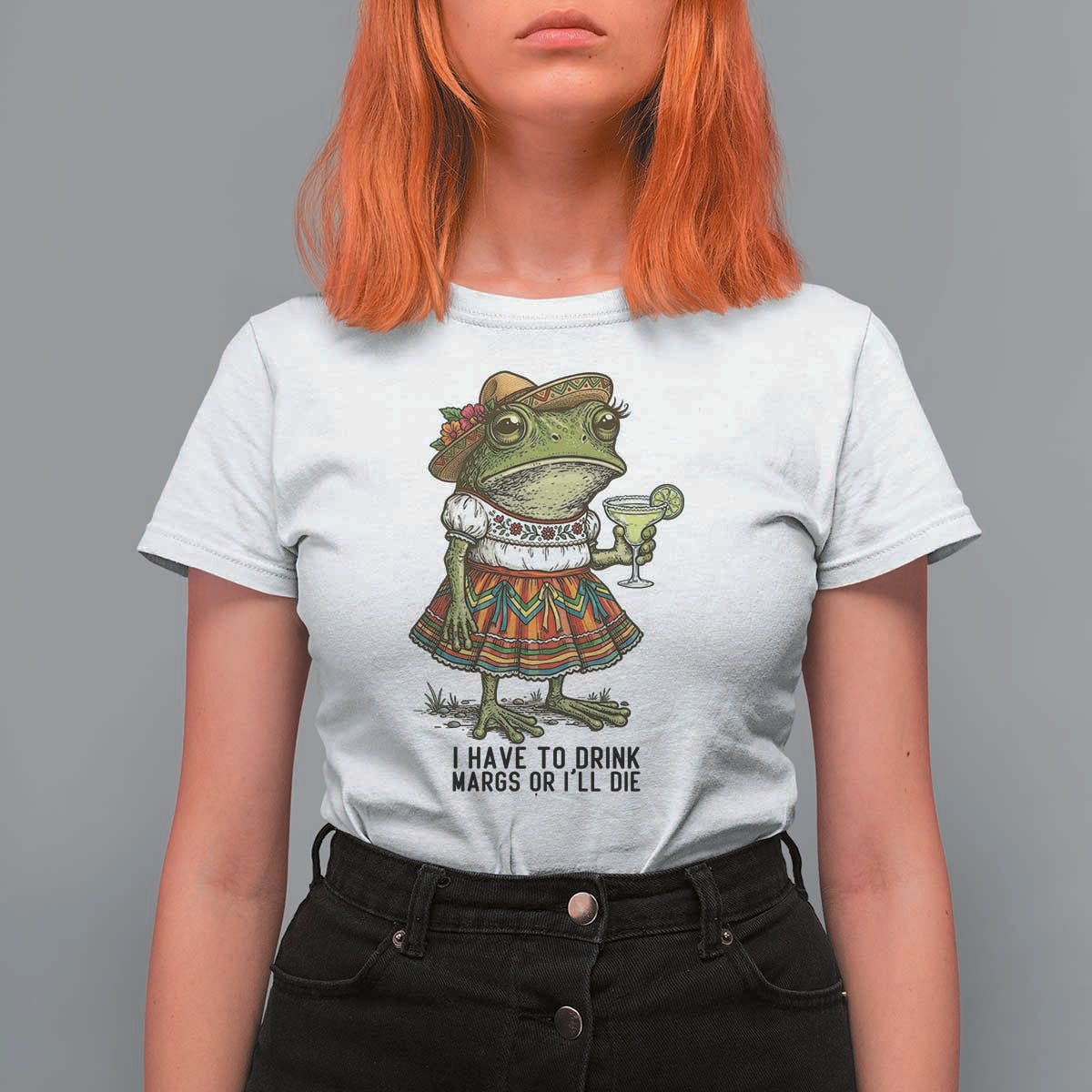 Funny Cinco De Mayo Frog T Shirt For Women I Have To Drink Margs