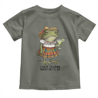 Funny Cinco De Mayo Frog Toddler T Shirt I Have To Drink Margs