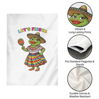 Funny Cinco De Mayo Sexy Frog Garden Flag Lets Fiesta