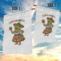 Funny Cinco De Mayo Sexy Frog Garden Flag Lets Fiesta