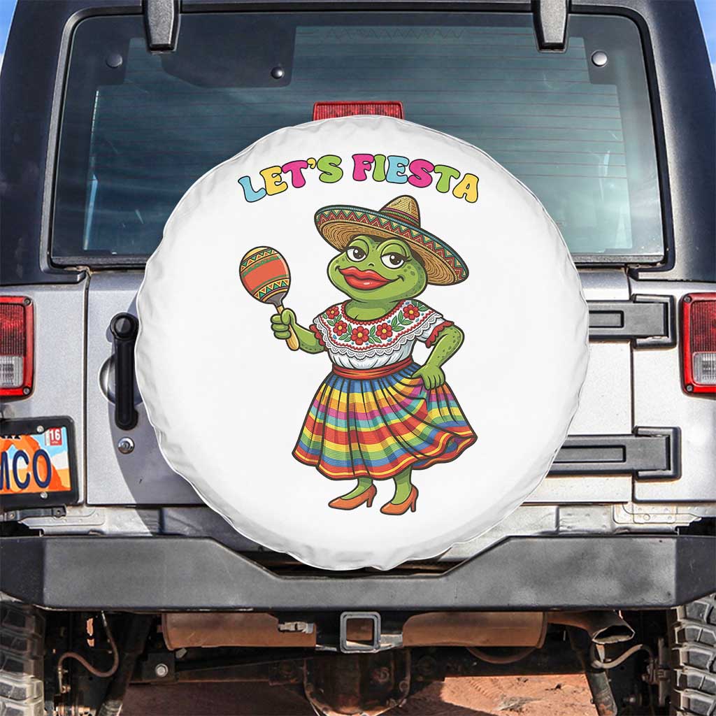Funny Cinco De Mayo Sexy Frog Spare Tire Cover Lets Fiesta
