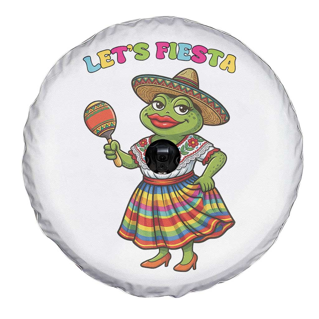 Funny Cinco De Mayo Sexy Frog Spare Tire Cover Lets Fiesta