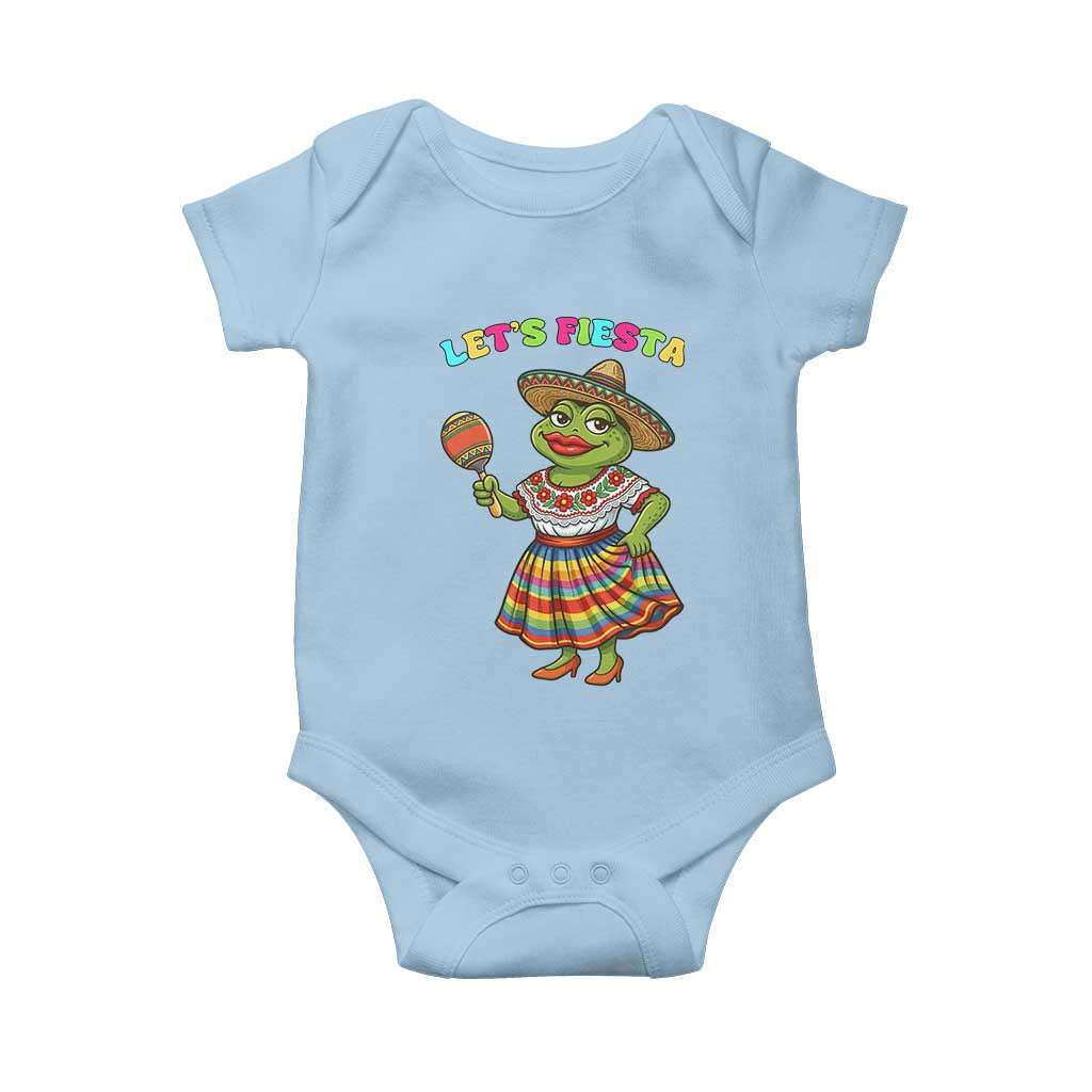 Funny Cinco De Mayo Sexy Frog Baby Onesie Lets Fiesta