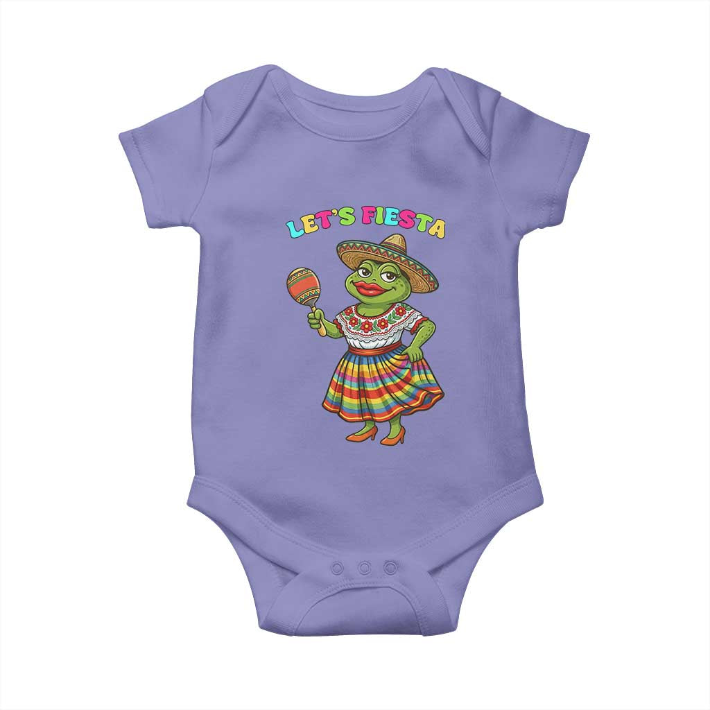Funny Cinco De Mayo Sexy Frog Baby Onesie Lets Fiesta