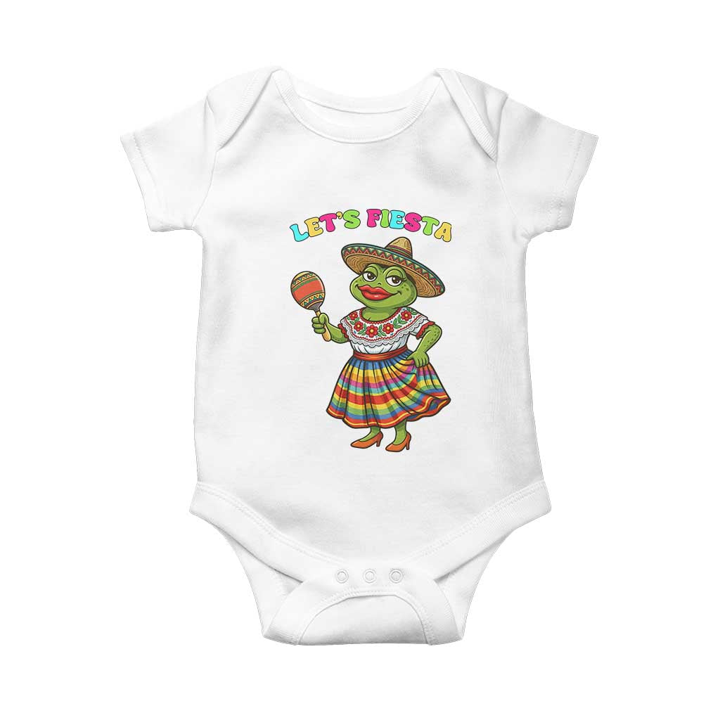 Funny Cinco De Mayo Sexy Frog Baby Onesie Lets Fiesta