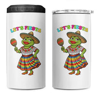 Funny Cinco De Mayo Sexy Frog 4 in 1 Can Cooler Tumbler Lets Fiesta