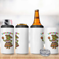 Funny Cinco De Mayo Sexy Frog 4 in 1 Can Cooler Tumbler Lets Fiesta