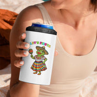 Funny Cinco De Mayo Sexy Frog 4 in 1 Can Cooler Tumbler Lets Fiesta