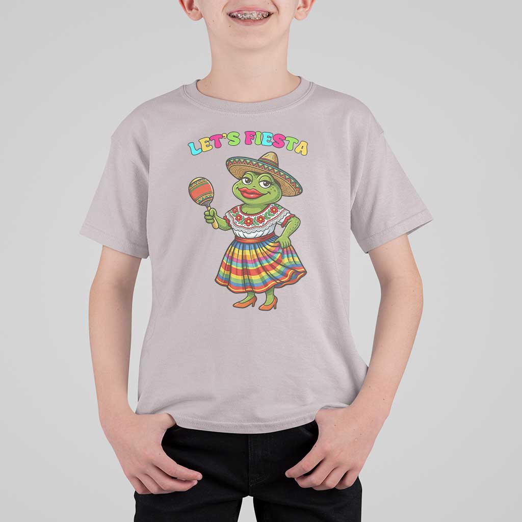 Funny Cinco De Mayo Sexy Frog T Shirt For Kid Lets Fiesta