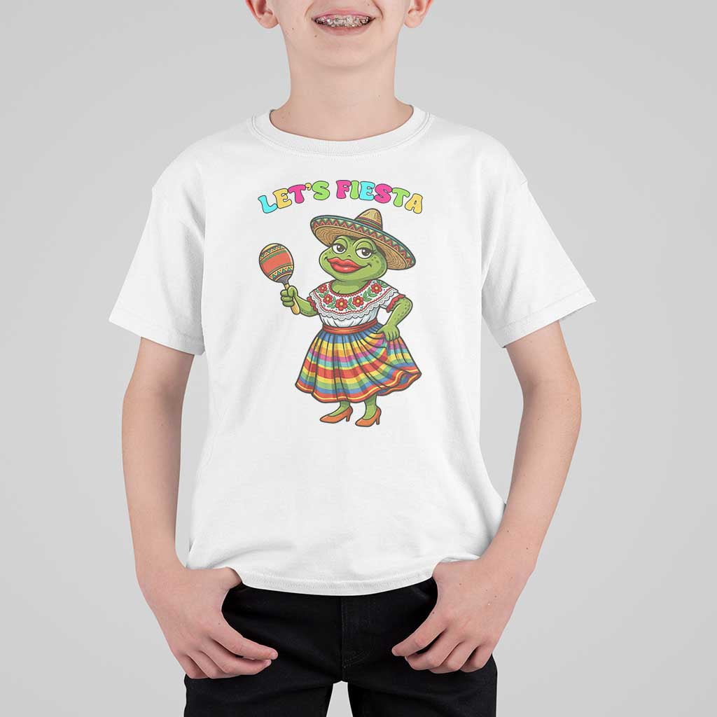 Funny Cinco De Mayo Sexy Frog T Shirt For Kid Lets Fiesta
