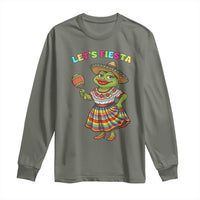 Funny Cinco De Mayo Sexy Frog Long Sleeve Shirt Lets Fiesta