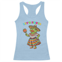 Funny Cinco De Mayo Sexy Frog Racerback Tank Top Lets Fiesta