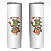 Funny Cinco De Mayo Sexy Frog Skinny Tumbler Lets Fiesta