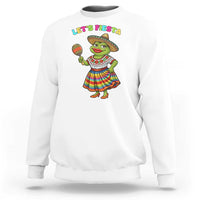 Funny Cinco De Mayo Sexy Frog Sweatshirt Lets Fiesta