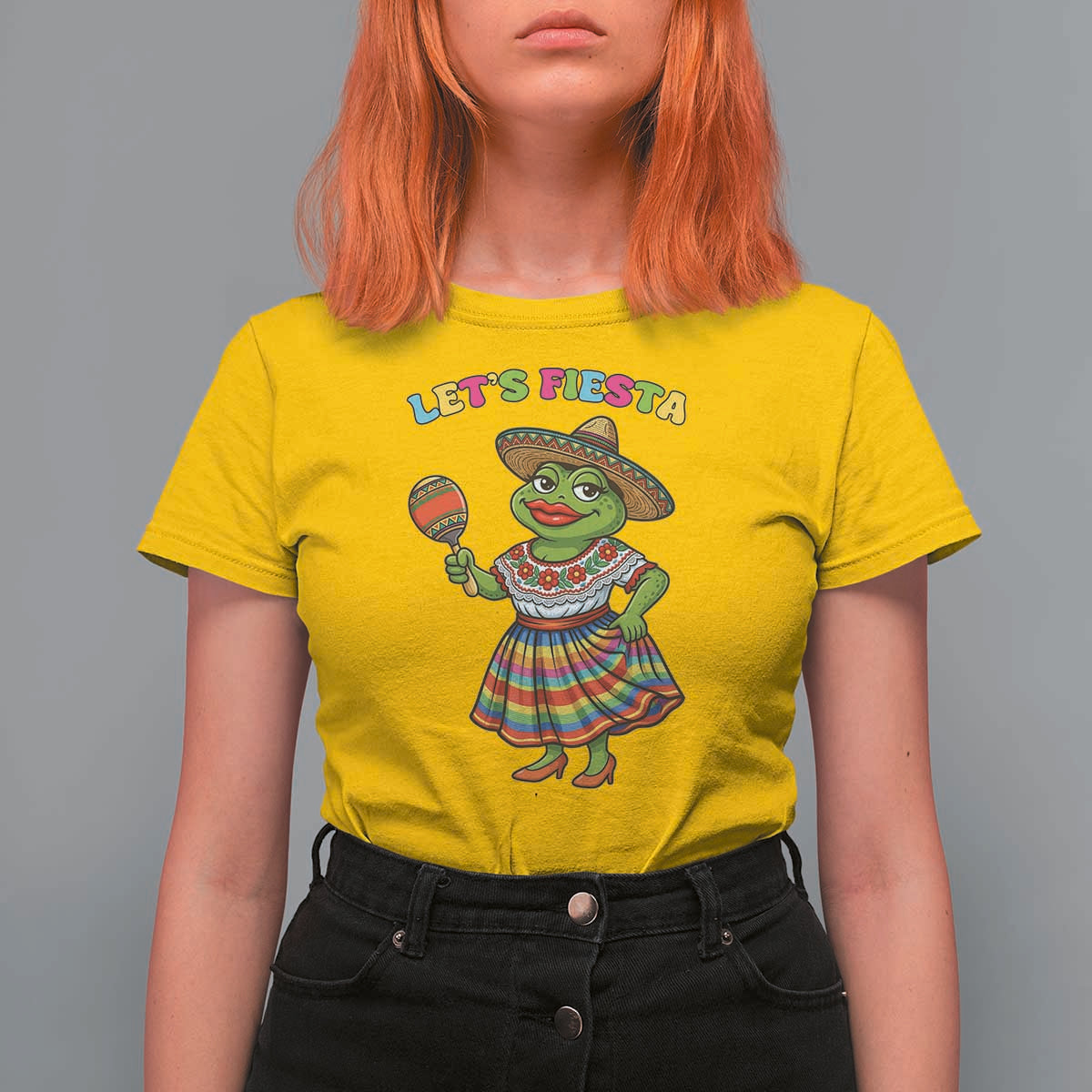 Funny Cinco De Mayo Sexy Frog T Shirt For Women Lets Fiesta