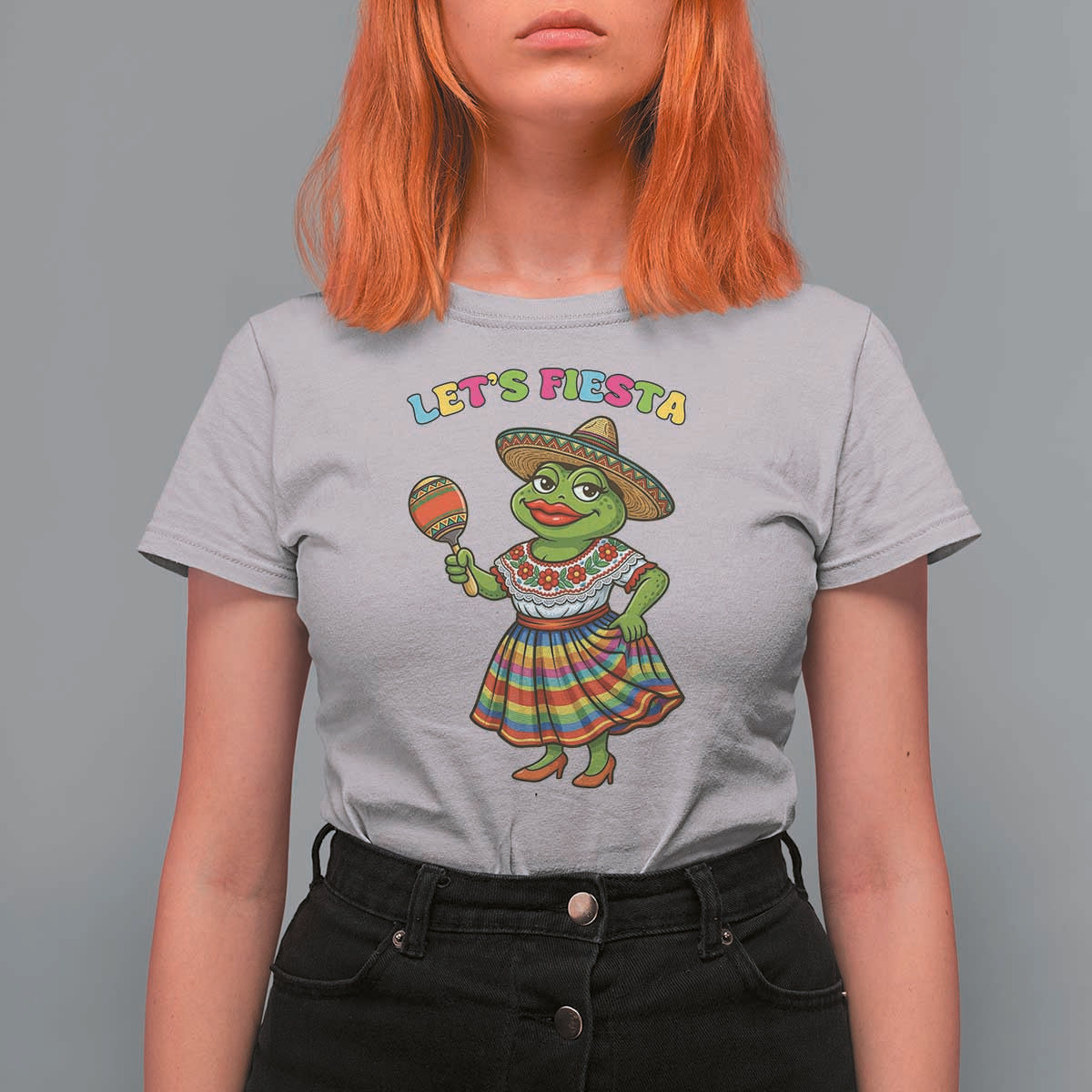 Funny Cinco De Mayo Sexy Frog T Shirt For Women Lets Fiesta