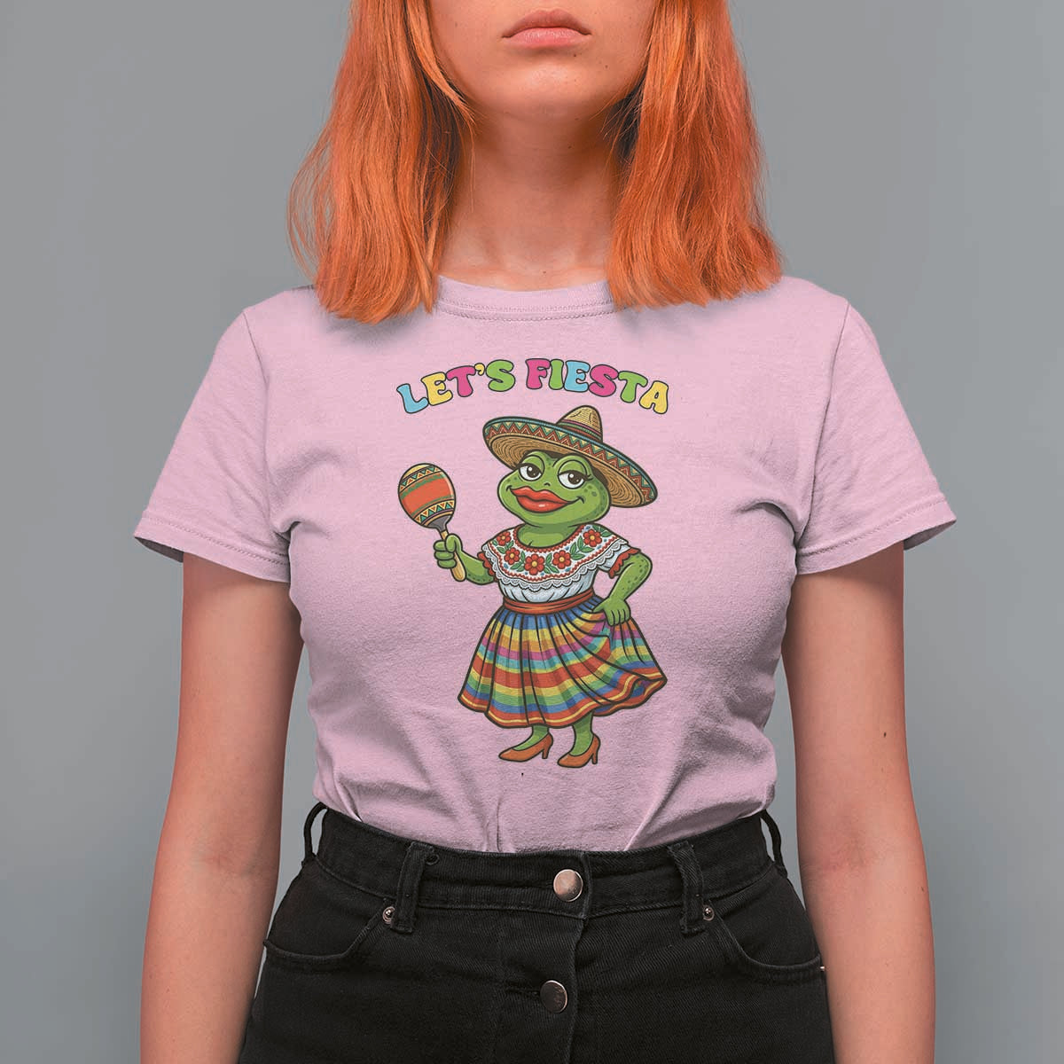 Funny Cinco De Mayo Sexy Frog T Shirt For Women Lets Fiesta