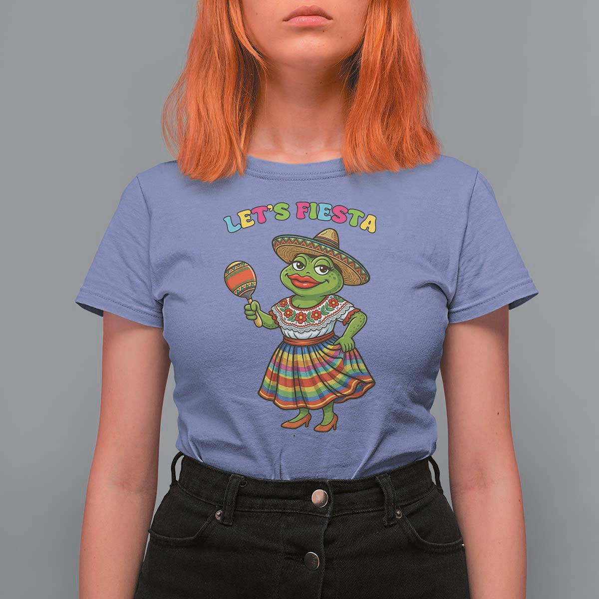 Funny Cinco De Mayo Sexy Frog T Shirt For Women Lets Fiesta