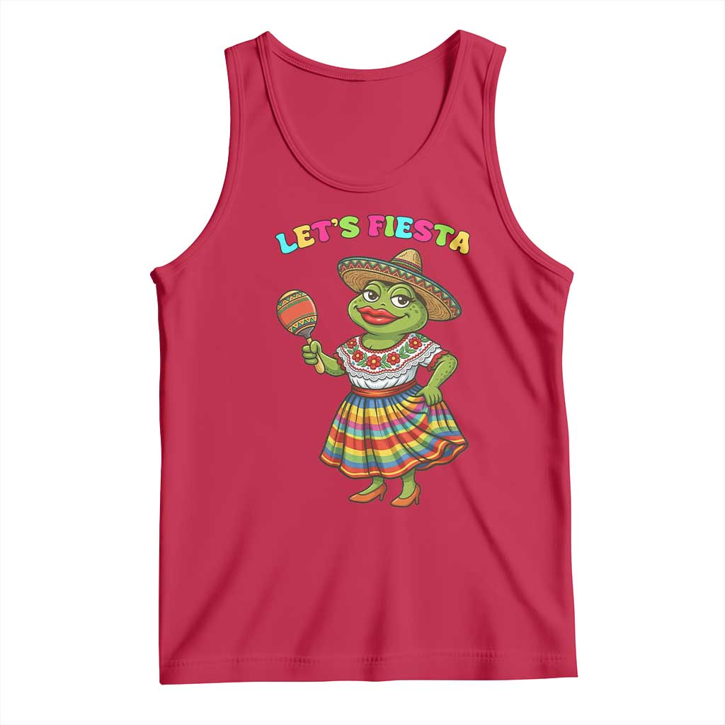 Funny Cinco De Mayo Sexy Frog Tank Top Lets Fiesta