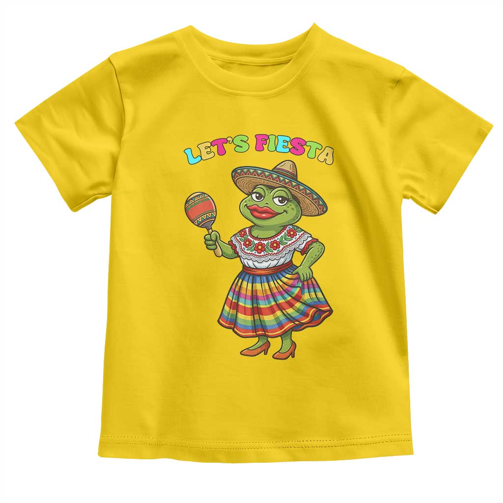 Funny Cinco De Mayo Sexy Frog Toddler T Shirt Lets Fiesta