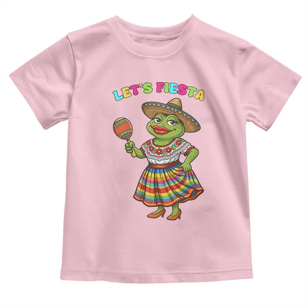Funny Cinco De Mayo Sexy Frog Toddler T Shirt Lets Fiesta