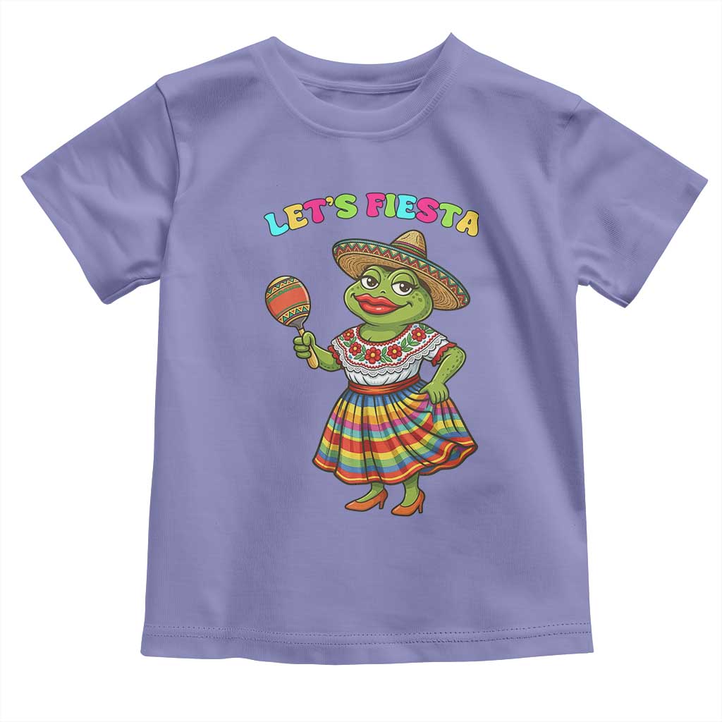 Funny Cinco De Mayo Sexy Frog Toddler T Shirt Lets Fiesta