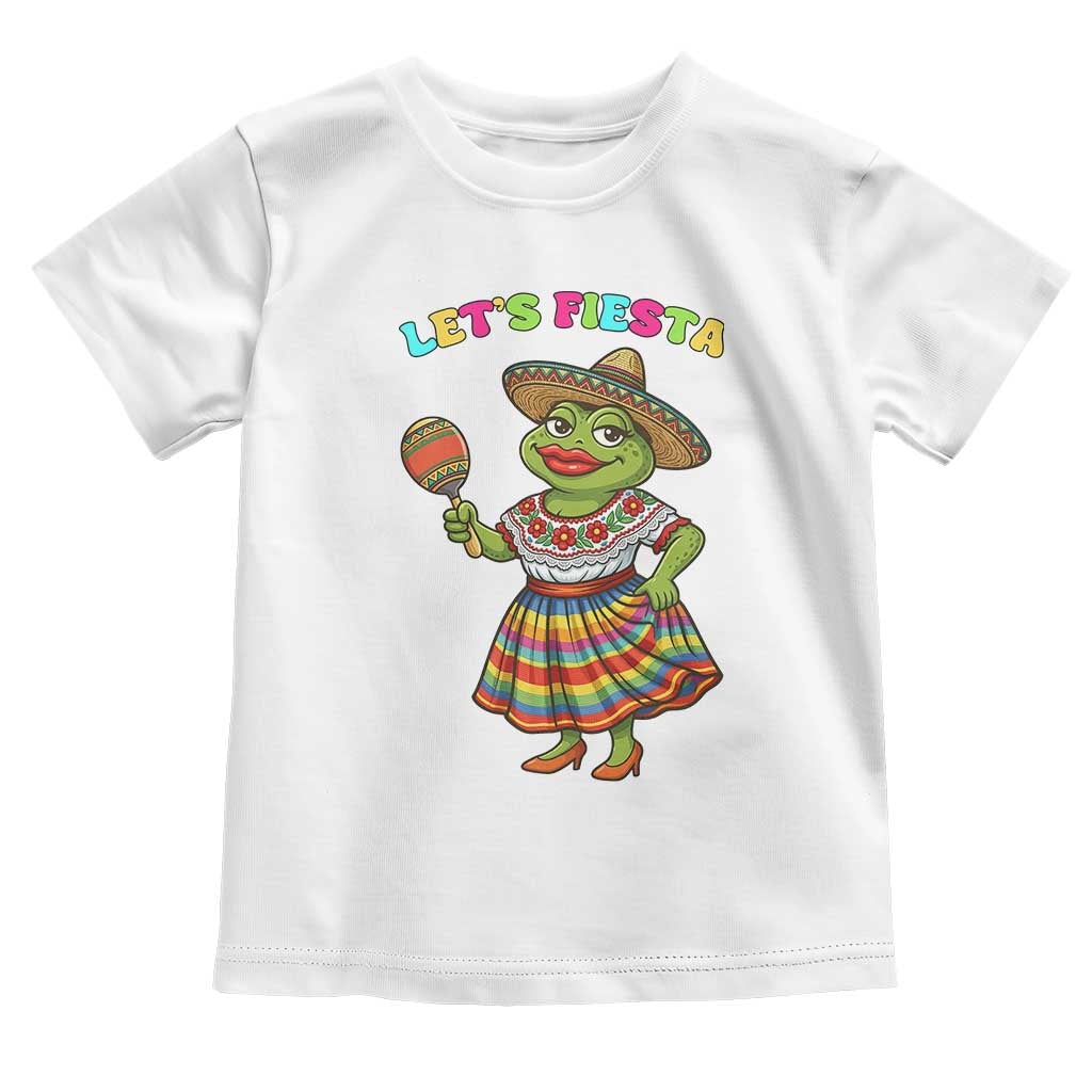 Funny Cinco De Mayo Sexy Frog Toddler T Shirt Lets Fiesta