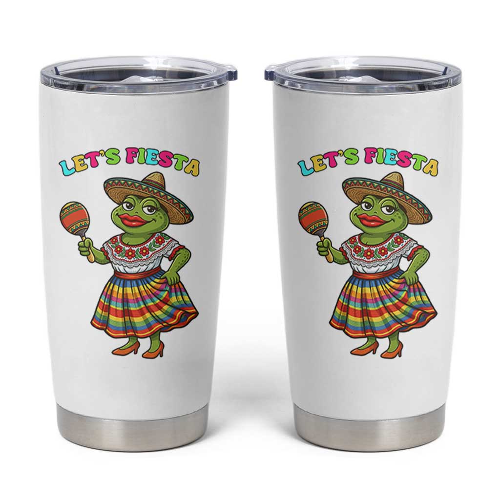 Funny Cinco De Mayo Sexy Frog Tumbler Cup Lets Fiesta