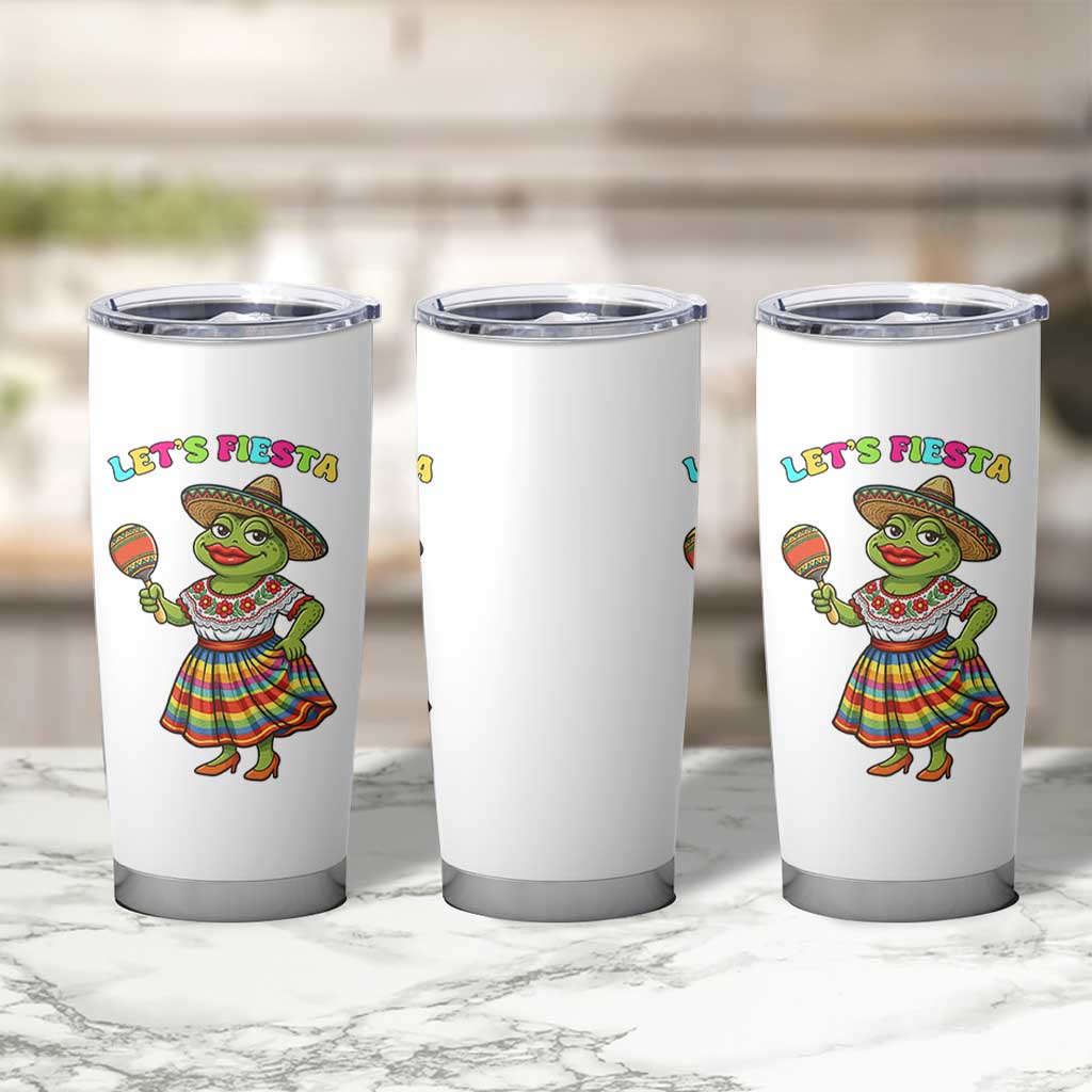 Funny Cinco De Mayo Sexy Frog Tumbler Cup Lets Fiesta