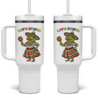 Funny Cinco De Mayo Sexy Frog Tumbler With Handle Lets Fiesta