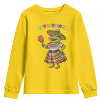 Funny Cinco De Mayo Sexy Frog Youth Sweatshirt Lets Fiesta