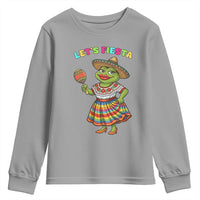 Funny Cinco De Mayo Sexy Frog Youth Sweatshirt Lets Fiesta