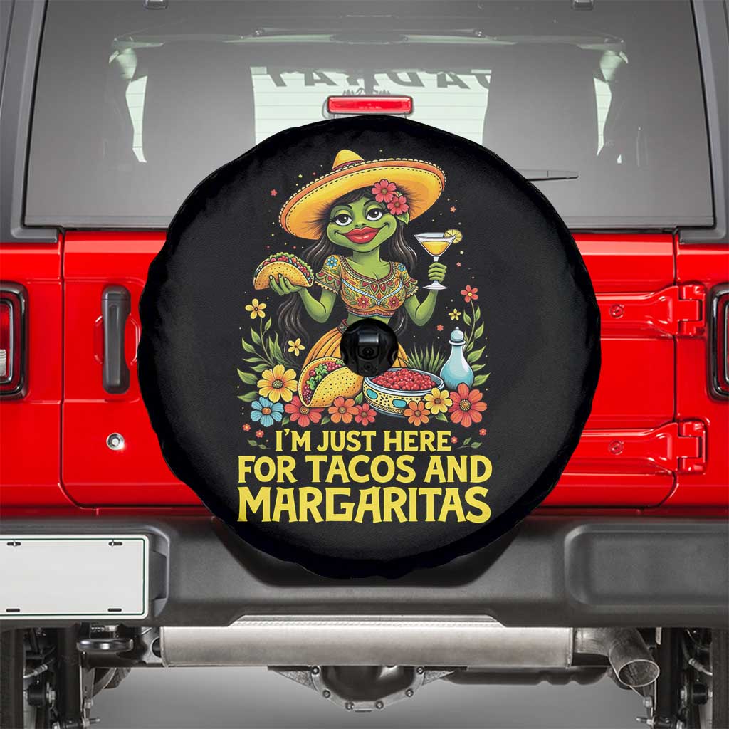 Funny Cinco De Mayo Frog Spare Tire Cover Just Here For Tacos And Margaritas
