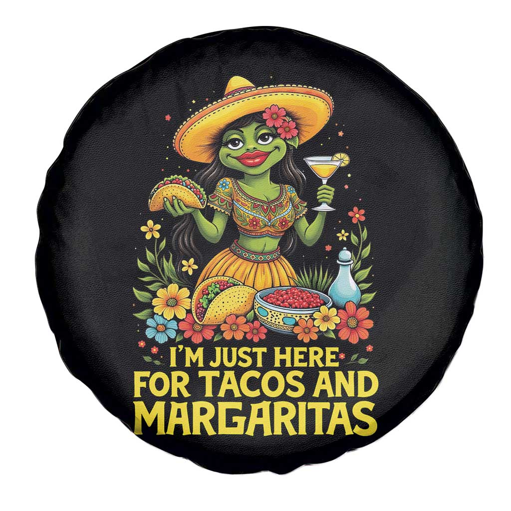 Funny Cinco De Mayo Frog Spare Tire Cover Just Here For Tacos And Margaritas