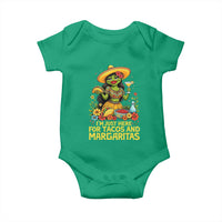 Funny Cinco De Mayo Frog Baby Onesie Just Here For Tacos And Margaritas