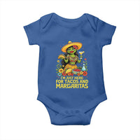 Funny Cinco De Mayo Frog Baby Onesie Just Here For Tacos And Margaritas
