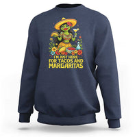 Funny Cinco De Mayo Frog Sweatshirt Just Here For Tacos And Margaritas