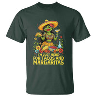 Funny Cinco De Mayo Frog T Shirt Just Here For Tacos And Margaritas