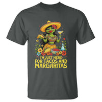 Funny Cinco De Mayo Frog T Shirt Just Here For Tacos And Margaritas